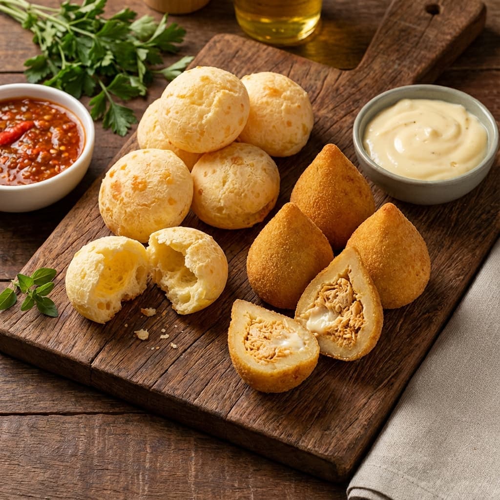 Salgados e Pães de Queijo