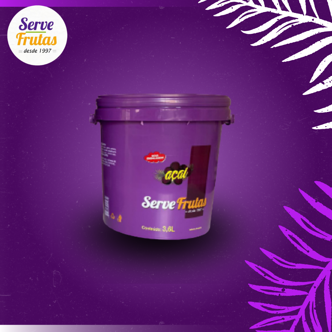 Balde de Açai de 3,6 Litros