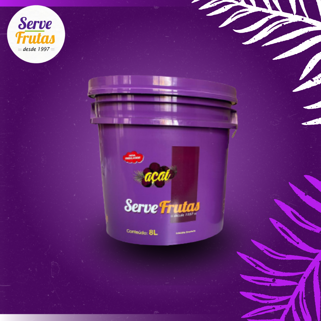 Balde de 8 Litros de Açai