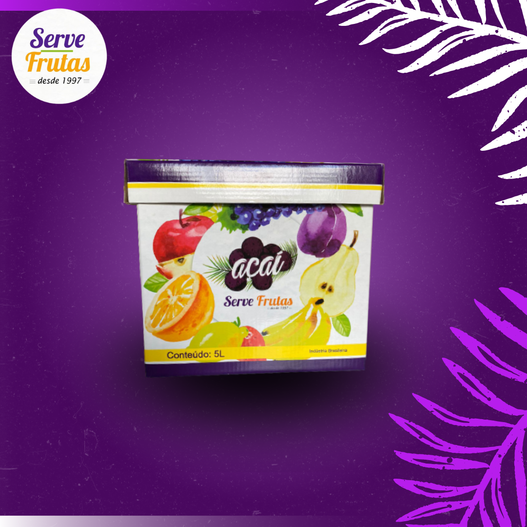 Caixa creme de açai de 5 Litros
