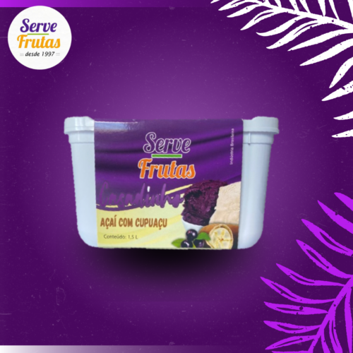 Pote de Açai Casadinho de 1,5 Litros
